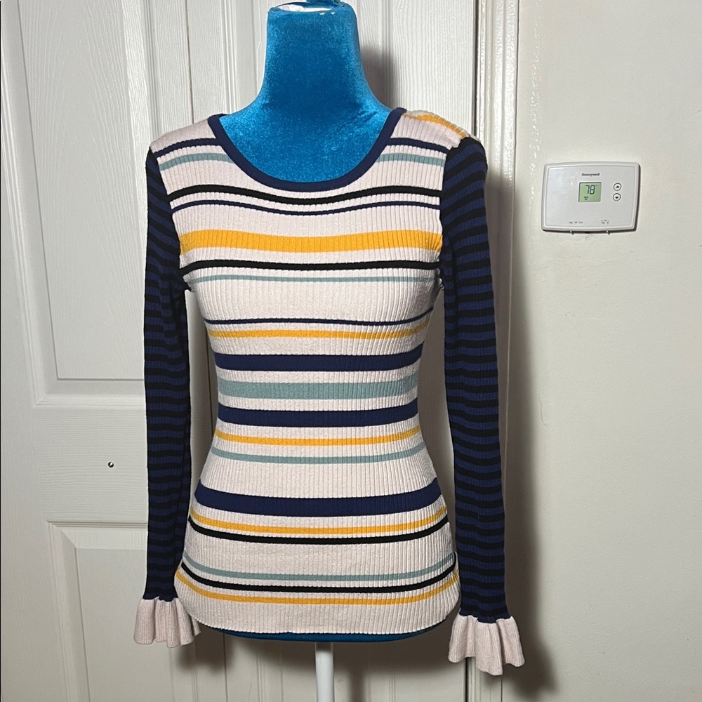 NUMPH Striped Long Sleeve Women’s Medium